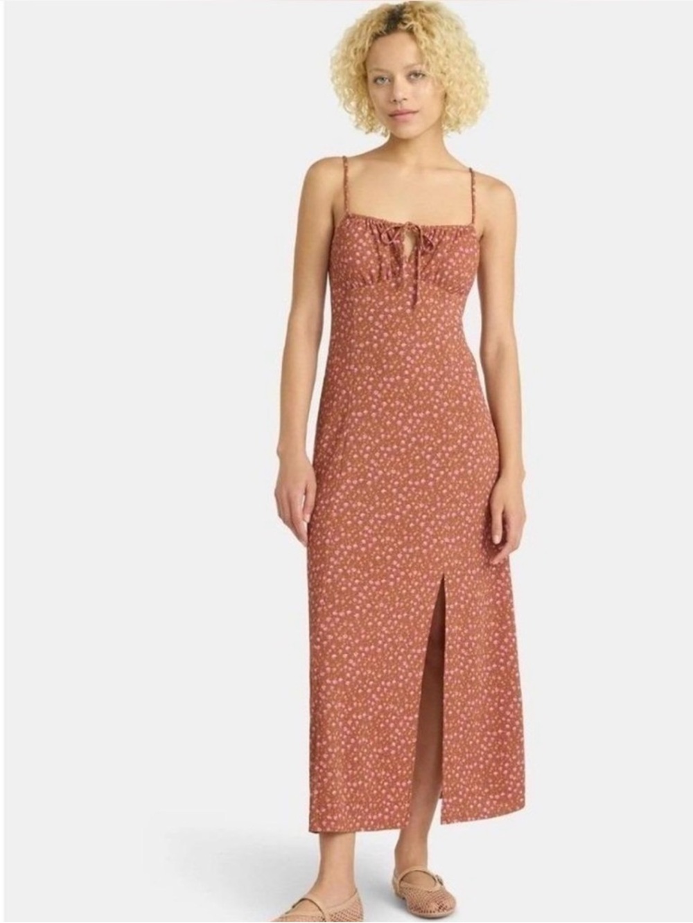 No Boundaries Spaghetti Strap Floral Maxi Dress